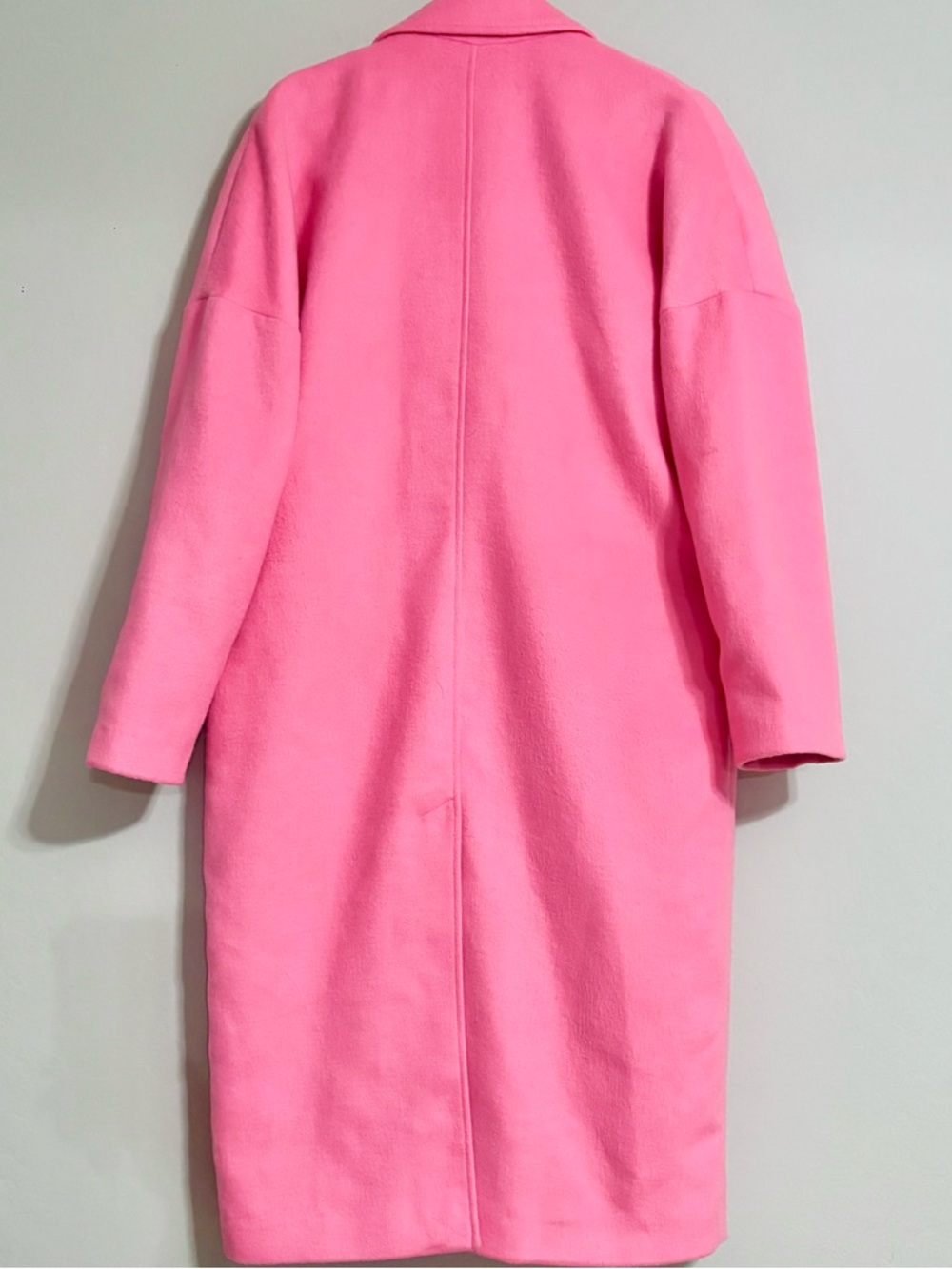 ZARA Hot Pink Long Trench Coat - Picture 5 of 5